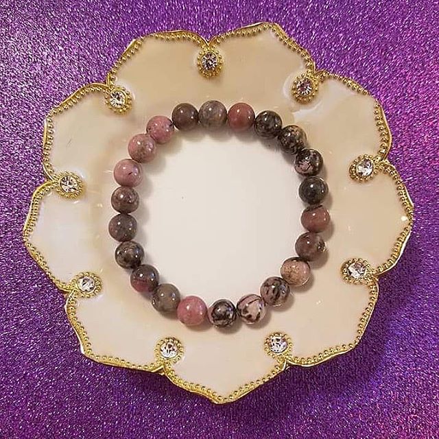 Rhodonite Bracelet (Sm. Beads)